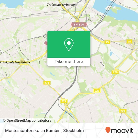 Montessoriförskolan Bambini map