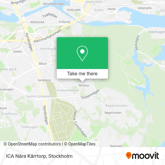 ICA Nära Kärrtorp map