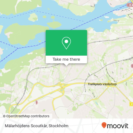 Mälarhöjdens Scoutkår map