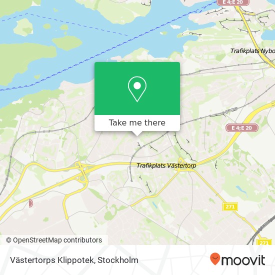 Västertorps Klippotek map