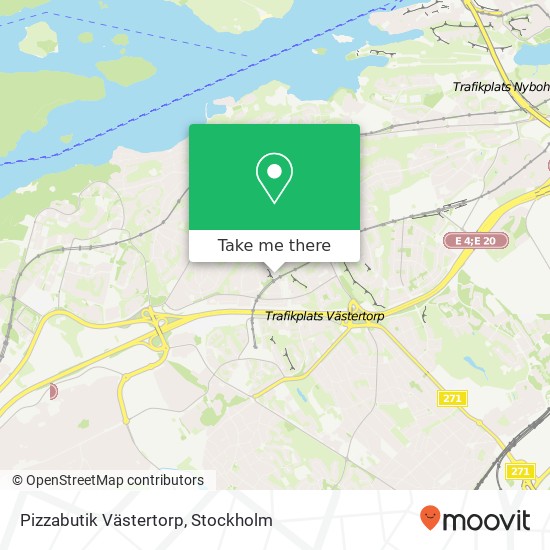 Pizzabutik Västertorp map