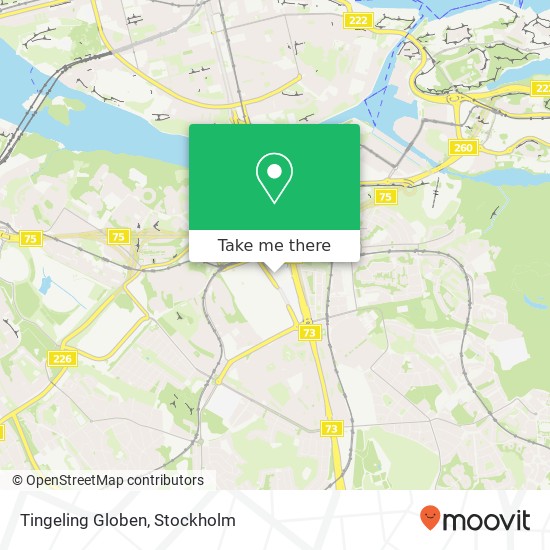 Tingeling Globen map