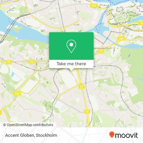 Accent Globen map