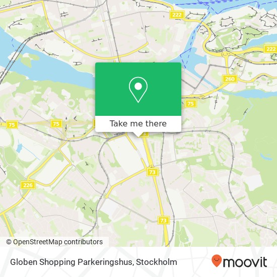 Globen Shopping Parkeringshus map