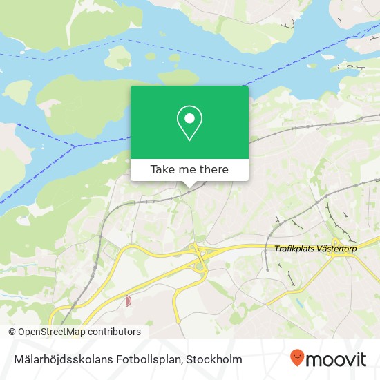 Mälarhöjdsskolans Fotbollsplan map