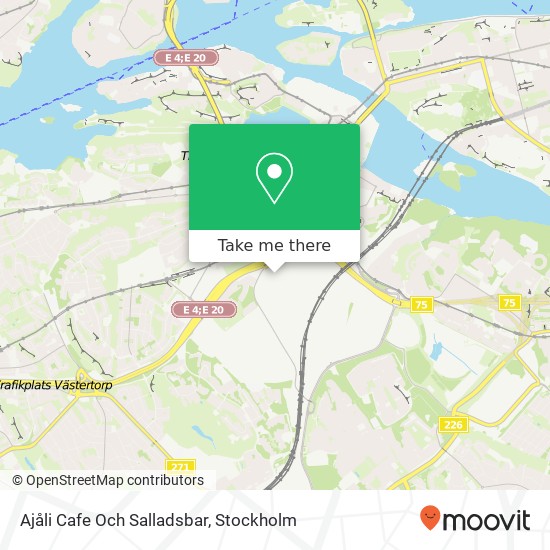 Ajåli Cafe Och Salladsbar karta