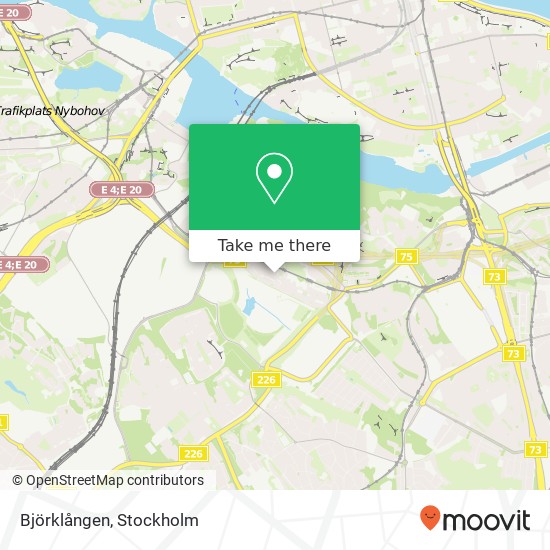 Björklången map