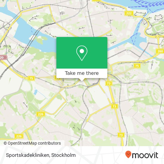 Sportskadekliniken map