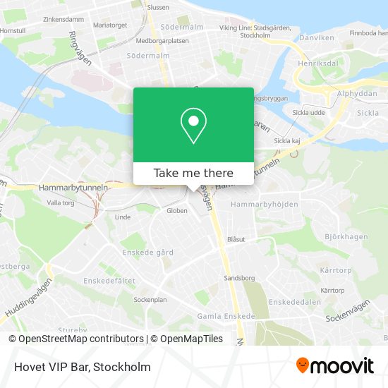 Hovet VIP Bar map