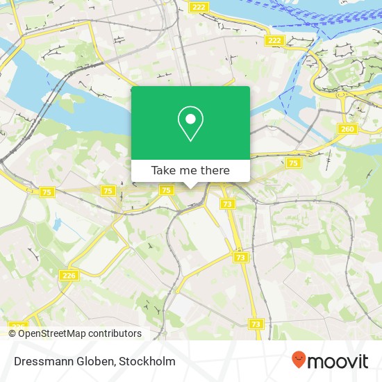 Dressmann Globen map