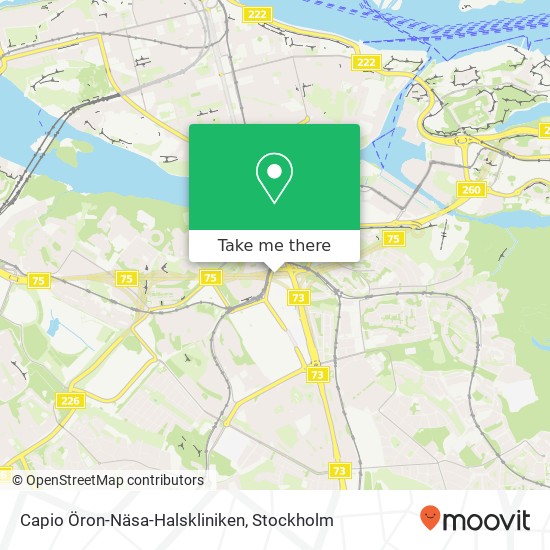 Capio Öron-Näsa-Halskliniken map
