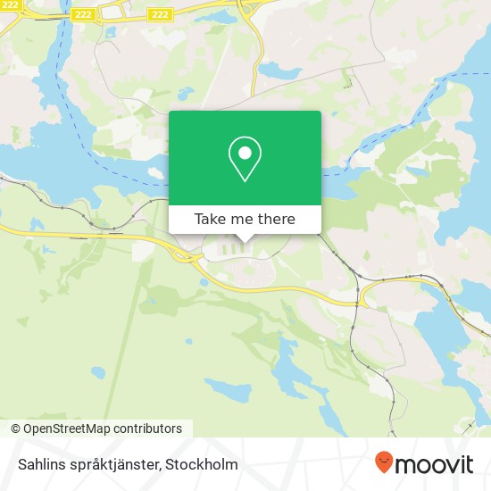 Sahlins språktjänster map