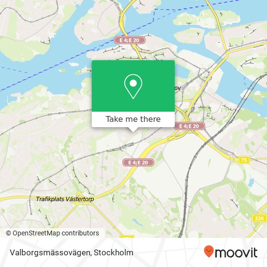 Valborgsmässovägen map