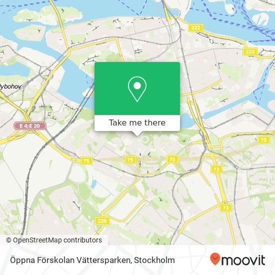 Öppna Förskolan Vättersparken map