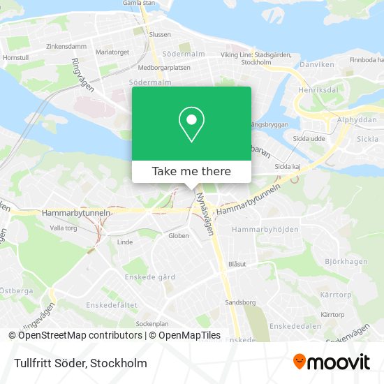 Tullfritt Söder map