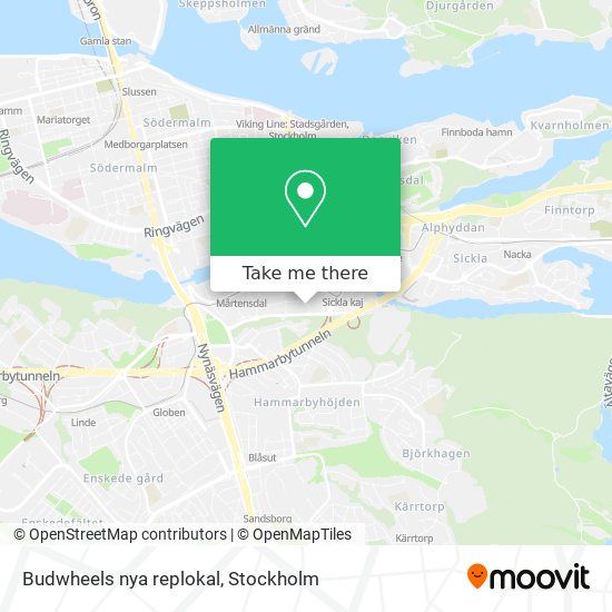 Budwheels nya replokal map