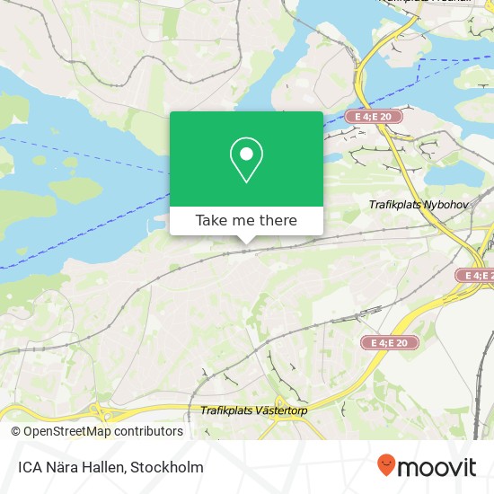 ICA Nära Hallen map