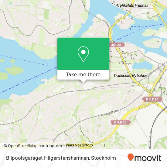 Bilpoolsgaraget Hägerstenshamnen map