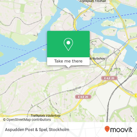 Aspudden Post & Spel map