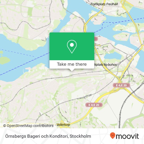 Örnsbergs Bageri och Konditori map