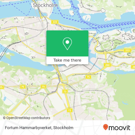 Fortum Hammarbyverket map