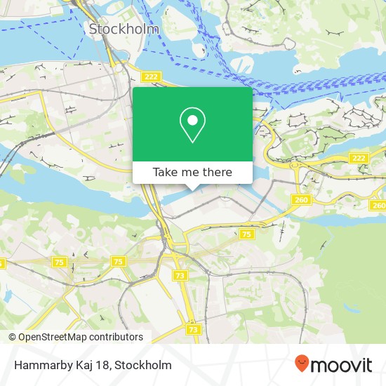 Hammarby Kaj 18 map