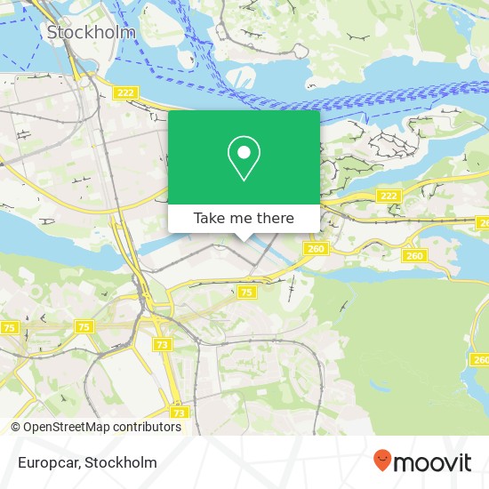 Europcar map