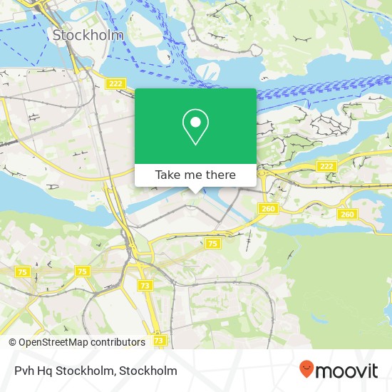 Pvh Hq Stockholm map