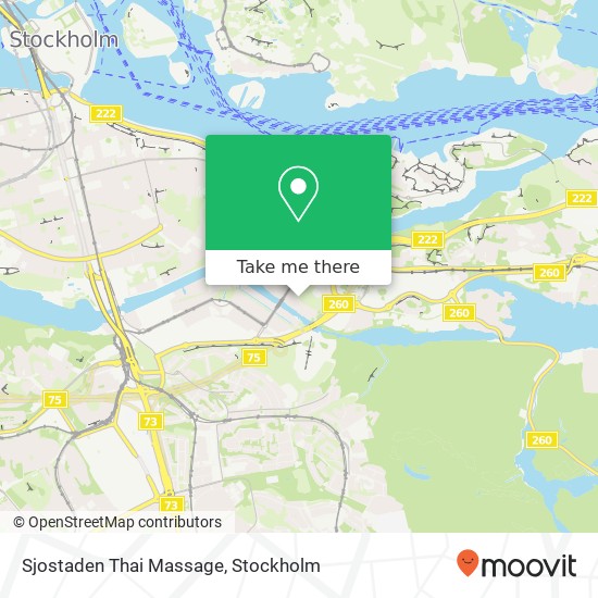 Sjostaden Thai Massage map