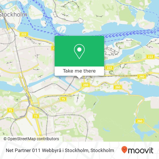 Net Partner 011 Webbyrå i Stockholm map
