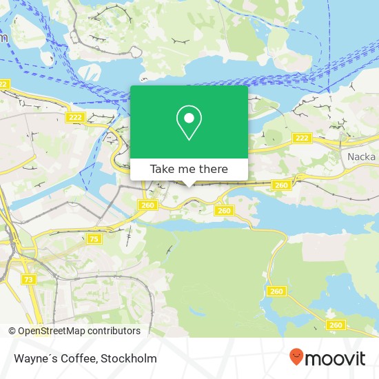 Wayne´s Coffee map