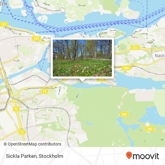 Sickla Parken map