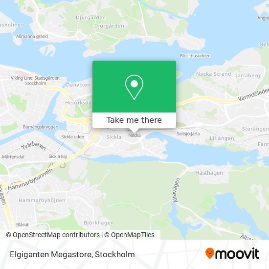 Elgiganten Megastore map