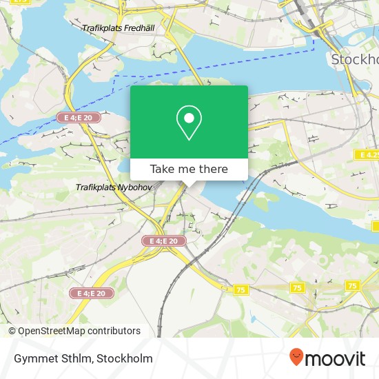 Gymmet Sthlm map