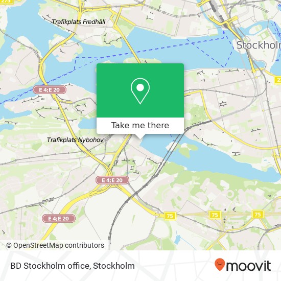 BD Stockholm office map