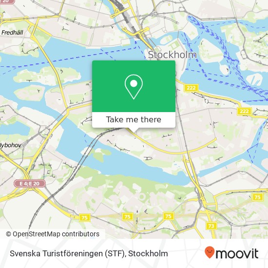 Svenska Turistföreningen (STF) map