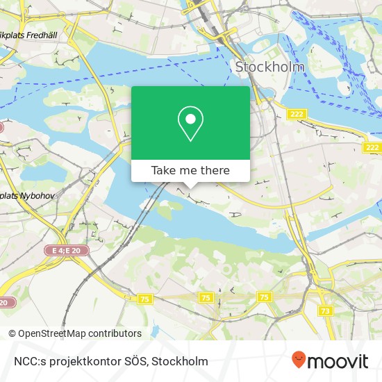 NCC:s projektkontor SÖS map