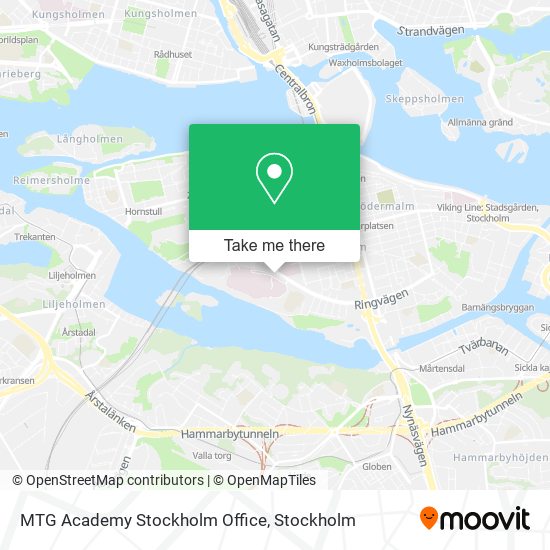 MTG Academy Stockholm Office map
