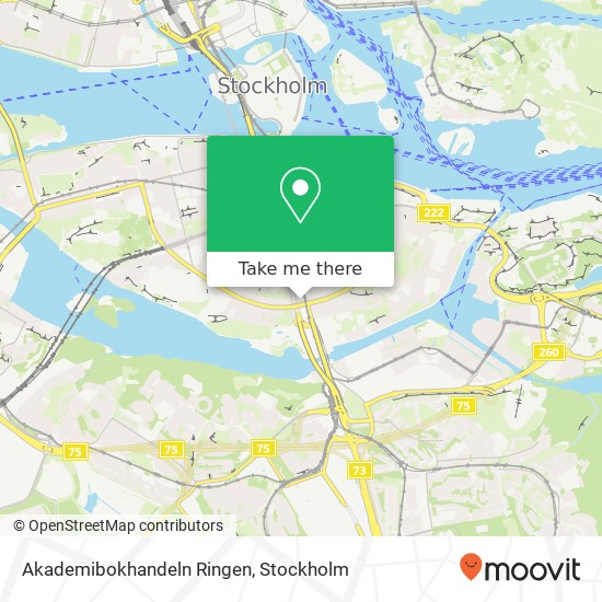 Akademibokhandeln Ringen map