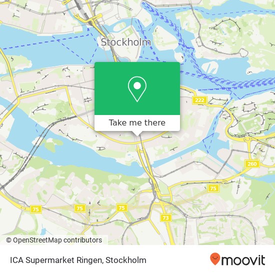 ICA Supermarket Ringen map