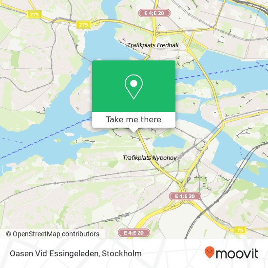 Oasen Vid Essingeleden map