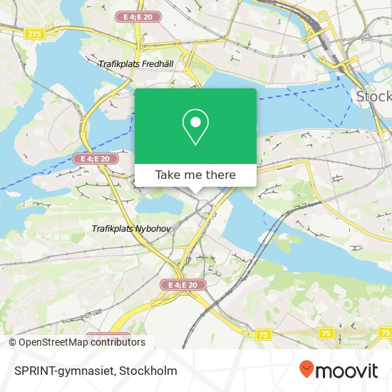 SPRINT-gymnasiet map