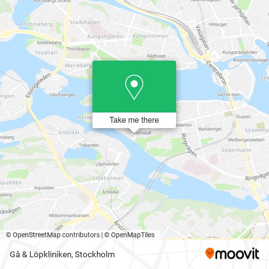 Gå & Löpkliniken map