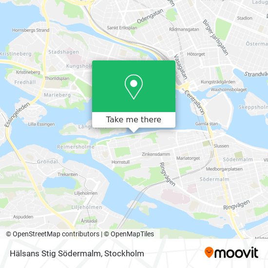 Hälsans Stig Södermalm map