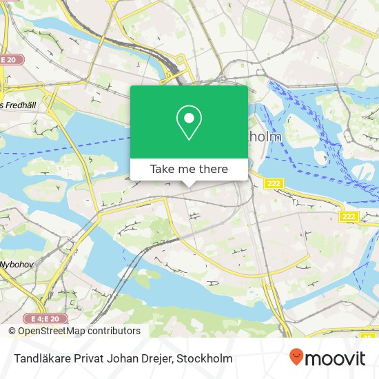 Tandläkare Privat Johan Drejer map