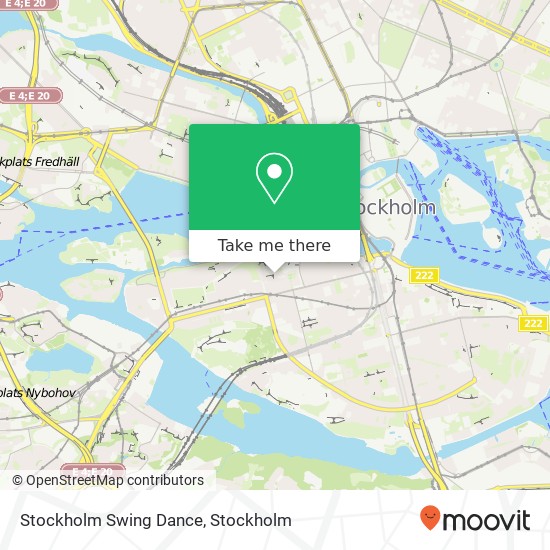 Stockholm Swing Dance map