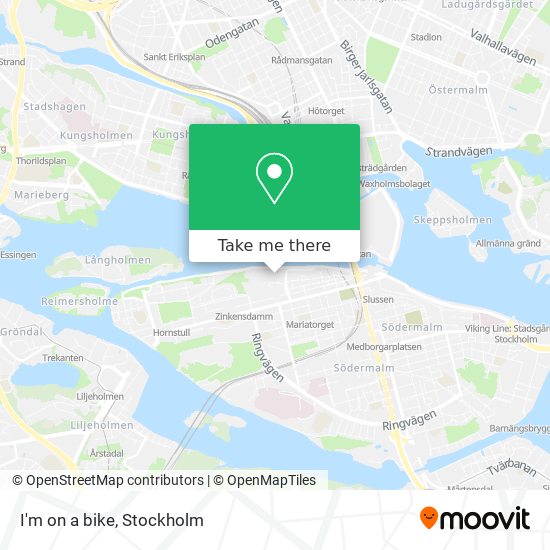 I'm on a bike map