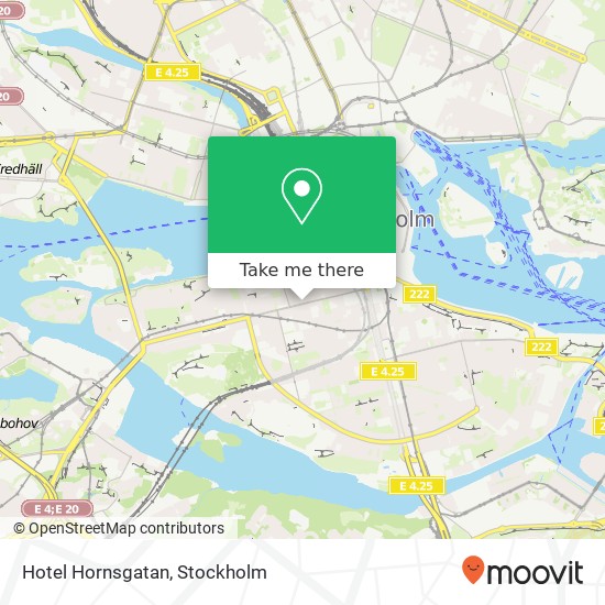 Hotel Hornsgatan map