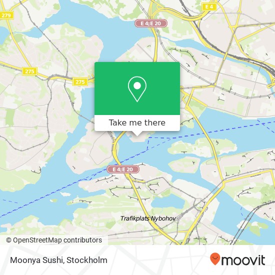 Moonya Sushi map