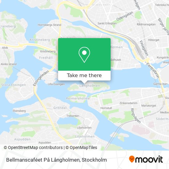 Bellmanscaféet På Långholmen map